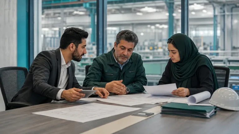 کارشناسان در حال بررسی مدارک و مجوزهای معامله ملک صنعتی